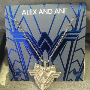 ALEX AND ANI WONDER WOMAN SILVER DAGGER NECKLACE